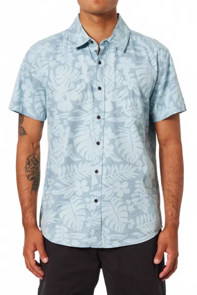 Katin Don Short Sleeve Woven Shirt In Lago In Blue