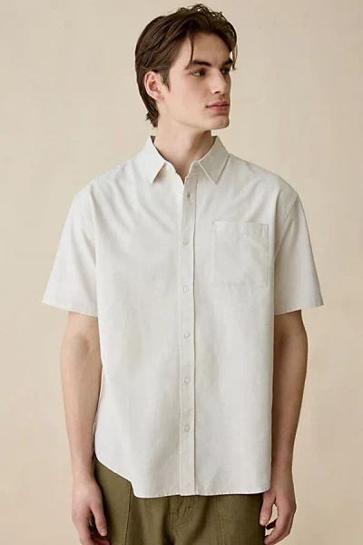 Katin Ford Short Sleeve Shirt Top In Pelican, Men's At Urban Outfitters In White