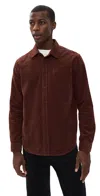 Katin Granada Corduroy Shirt Mahogany In Brown
