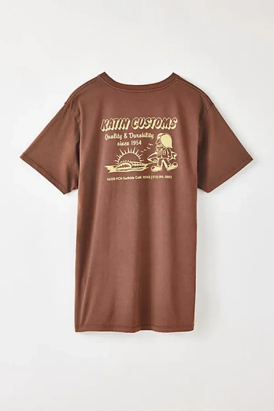 Katin Grom Graphic Tee In Brown, Men's At Urban Outfitters