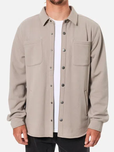 Katin Harold Fleece Jacket In Vintage Khaki In Neutral