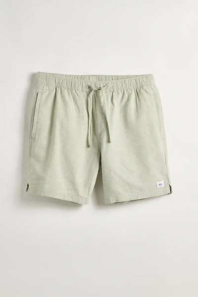 Katin Isaiah Linen Local Short In Olive, Men's At Urban Outfitters