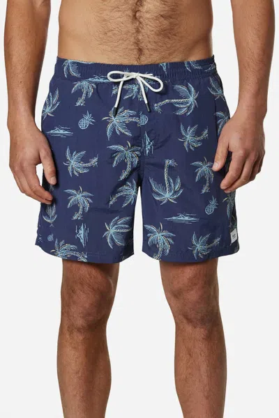 Katin Kingston Volley Short In Indigo In Multi