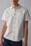 Katin Leo Textured Short Sleeve Shirt Top In Neutral, Men's At Urban Outfitters