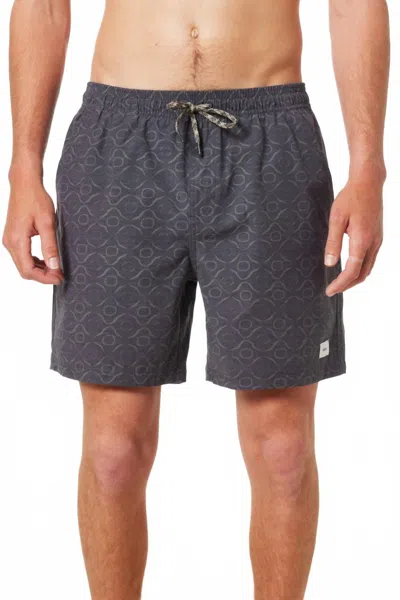Katin Men's Amalfi Volley In Black Wash In Blue