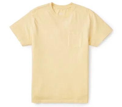 Katin Men's Base Pocket Tee In Sun Yellow Sand Wash In Multi
