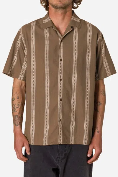 Katin Men's Cedar Short Sleeve Camp Collar Shirt In Light Brown