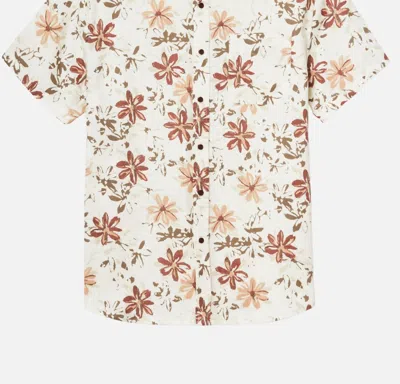 Katin Men's Petals Short Sleeve Shirt In Brush In Multi