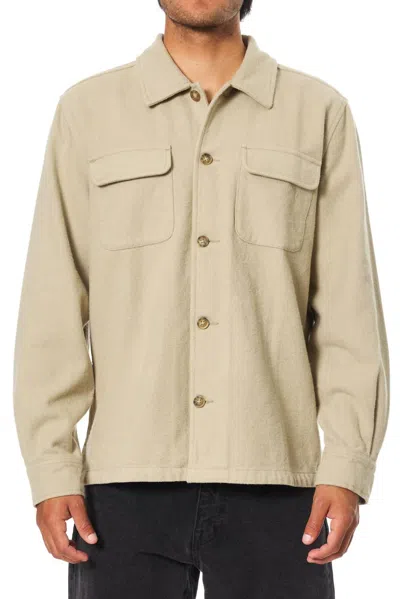 Katin Men's Shiloh Flannel Overshirt In Vintage Khaki In Neutral