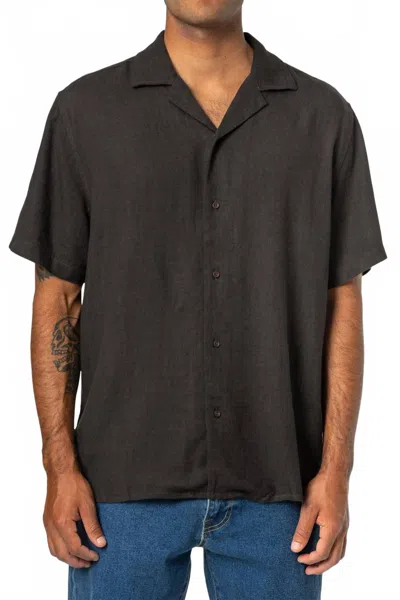 Katin Men's Teller Short Sleeve Shirt In Black Wash