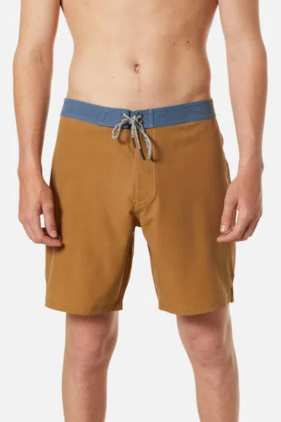 Katin Plank Surf Trunk In Nutmeg In Brown