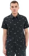 Katin Shine Cotton Linen Dobby Shirt In Black In Black Wash