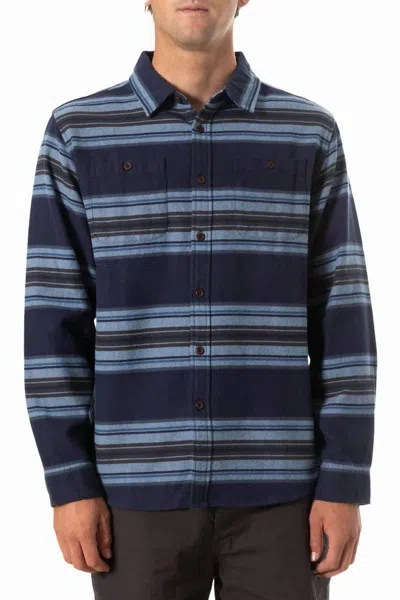 Katin Sierra Flannel Shirt In Polar Navy In Blue