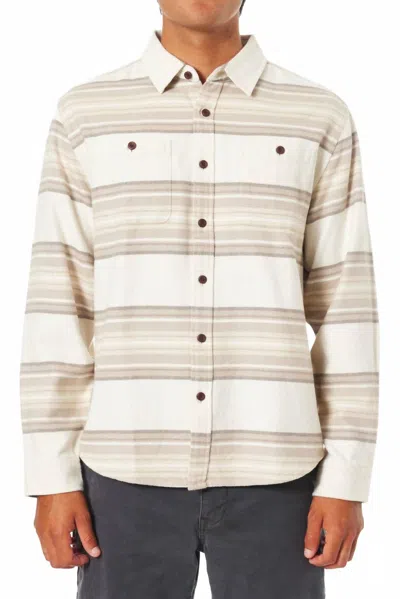 Katin Sierra Flannel Shirt In Vapor In Burgundy