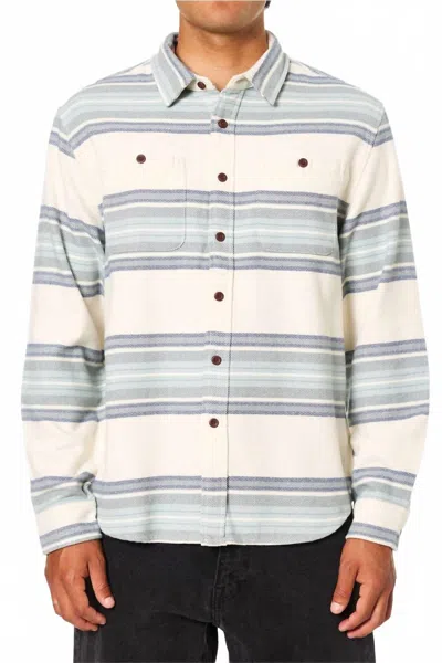 Katin Sierra Flannel Shirt In Vapor Grey In Gray