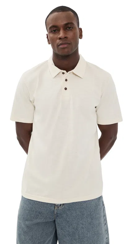 Katin Slub Polo Vintage White In Neutral