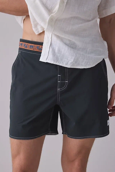 Katin Snapper Hybrid Swim Trunks In Black, Men's At Urban Outfitters