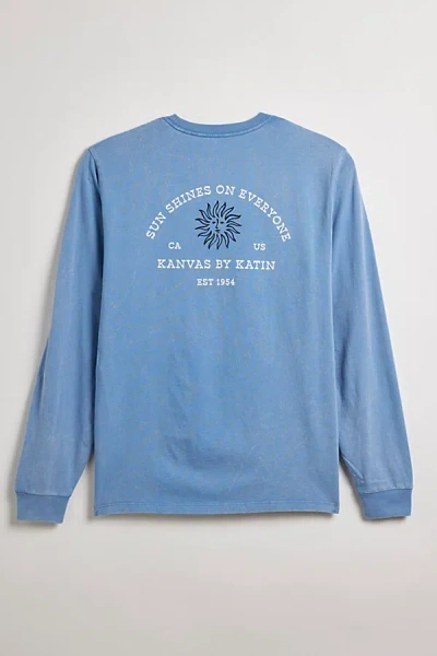 Katin Solar Long Sleeve Tee In Blue, Men's At Urban Outfitters
