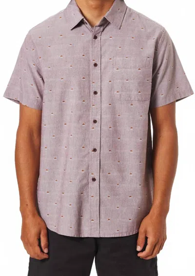 Katin Sunset 2 Short Sleeve Woven In Rum In Purple