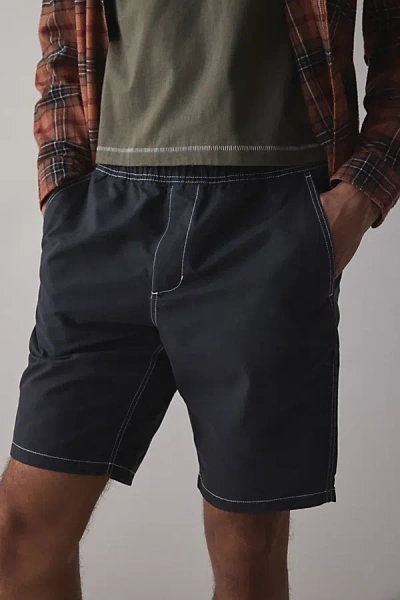 Katin Surfside Drawstring Short In Washed Black, Men's At Urban Outfitters