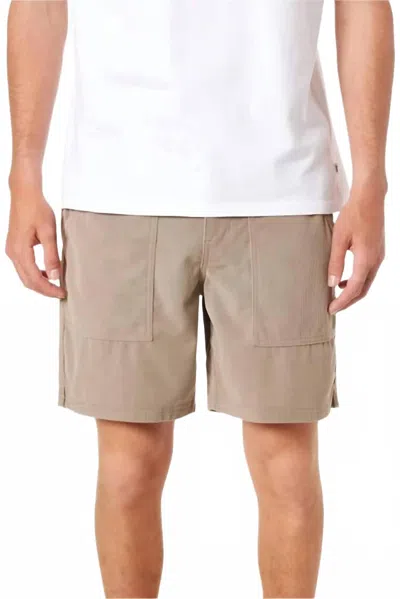 Katin Trails Corduroy Short In Khaki In Neutral
