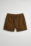 Katin Ward Waffle Cord Short In Coffee, Men's At Urban Outfitters