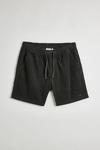 Katin Ward Waffle Cord Short In Washed Black, Men's At Urban Outfitters In Washed Black