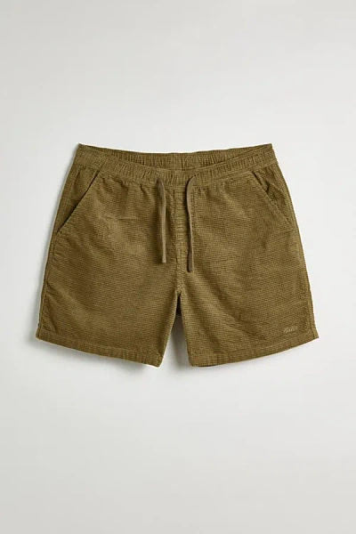 Katin Ward Waffle Cord Short In Khaki, Men's At Urban Outfitters