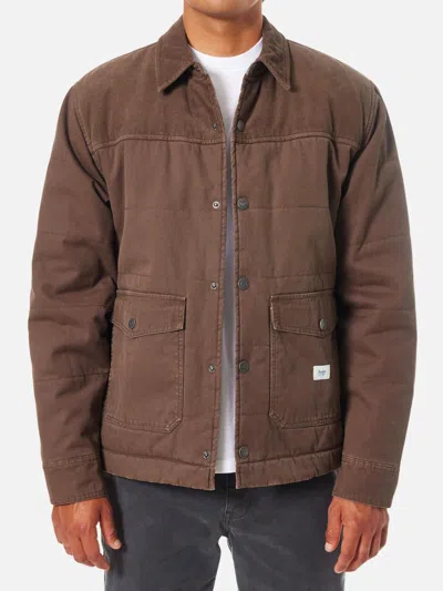 Katin Yukon Jacket In Rain Drum In Brown