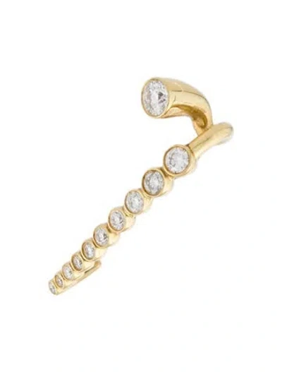 Pre-owned Katkim 18k Diamond Aurelia Single Earring In Multi