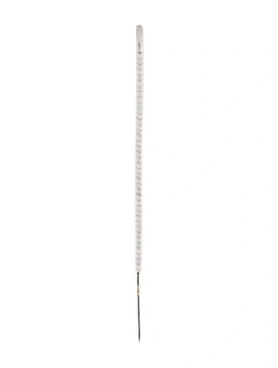 Pre-owned Katkim 18k Diamond Stick Drop Earrings In Multi