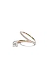 Katkim 18k Gold Grande Crescendo Flare Diamond Ring