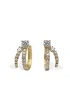 Katkim 18k Yellow Gold Diamond Hoop Earrings