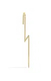 Katkim 18k Yellow Gold Flash Single Ear Pin In Gold