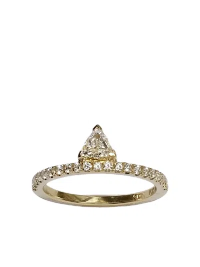 Katkim 18k Yellow Gold Peak Diamond Ring