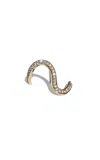 Katkim 18k Yellow Gold Trace Diamond Single Earring In Gold