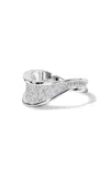 KATKIM GRANDE TRACE 18K WHITE GOLD DIAMOND RING