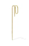 Katkim Mono Pavé 18k Yellow Gold Diamond Pin Single Earring