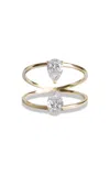 Katkim Pear Duét 18k Yellow Gold Diamond Ring