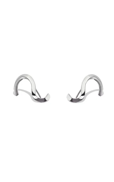 Katkim Trace 18k White Gold Earrings