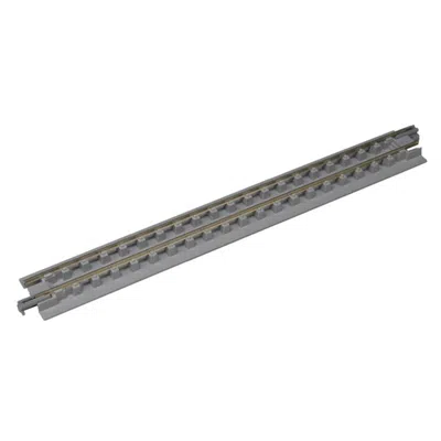 Kato 186 Mm Open Pit Track - 4 Piece In Gray