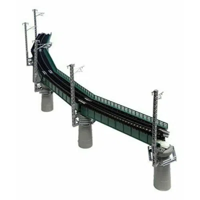 Kato 18.62 In. Curved Model Bridge Set