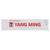 Kato 40 Ft. Yang Ming Gunderson Maxi-i 5-unit Container Well Cars Ttx - 759368 Silver