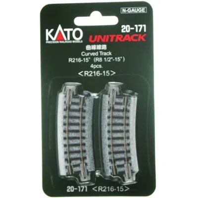 Kato 8 In. Unitrack 15 Degree Radius