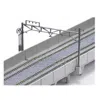 Kato Catenary Poles Double Track Straight - 10 Piece