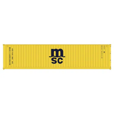 Kato N Scale 40 Ft. Container Model Train - Pack Of 2 In Yellow