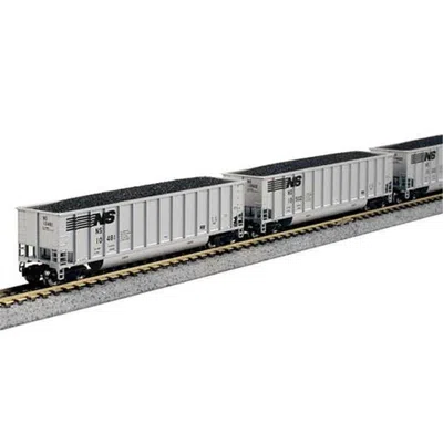 Kato N Scale Norfolk Southern 44000 Beth Gon Gondola Coalporter Model Train - Pack Of 8