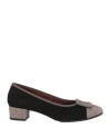 Katrin Woman Pumps Grey Size 6.5 Soft Leather In Grey