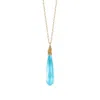 Katy Faye Women's Gold / Blue Daria Sky Necklace