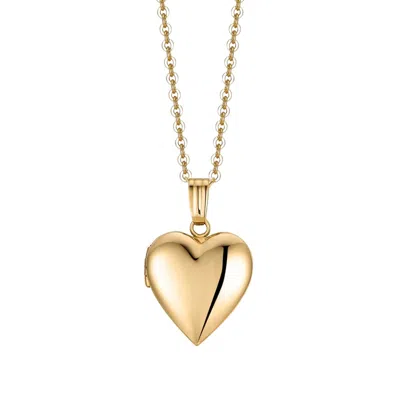 Katy Faye Women's Gold Mini Valentina Heart Locket